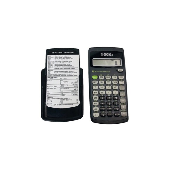 Texas Instruments TI-30Xa Gray One-Line 10-Digit Display Scientific Calculator - Picture 4 of 6